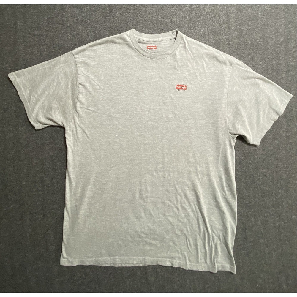 Wrangler T-Shirt Men's Gray Short Sleeve Workwear Size XXXL